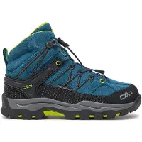 CMP Rigel Mid Waterproof Leder Kinder Trekking Schuhe mit Clima Protect blau EU 31