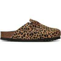 Scholl Clogs Fae Pony Damen Leather Leopard-Schuhgröße 35