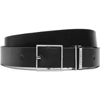 Calvin Klein Damengürtel Branded Loop Square Belt 2.5 K60K612866 Schwarz