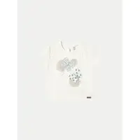 Mayoral T-Shirt 1043 Écru Regular Fit 74