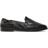 Tamaris Damen Slipper Leder Penny Loafer klassisch elegant 1-24210-42, Größe:37 EU, Farbe:Schwarz