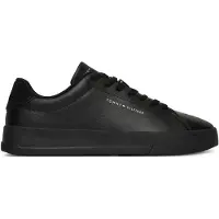 Tommy Hilfiger TH Court LTH Herrenschuhe Freizeitschuhe sportlicher Schnürer Schwarz Freizeit