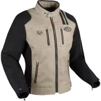 Segura Scorpio Motorrad Textiljacke, schwarz/beige, XL