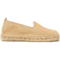 MANEBI' Espadrilles Suede Flat Espadrilles Beige