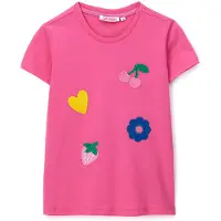 Original Marines T-Shirt DFP3192CF Rosa Regular Fit