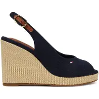 Tommy Hilfiger Espadrilles Flag High Wedge Espad Slingback FW0FW08597 Dunkelblau