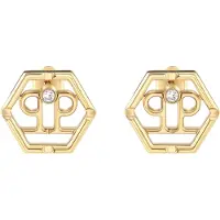Philipp Plein Ohrringe Hexagon PJ2AA06EU Goldfarben