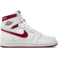 Nike Air Jordan 1 High '85 "Metallic Burgundy" Weiß/Rot, Größe: 46