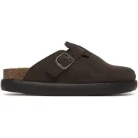 Scholl Clog Fae Chunky Suede Q Damen Dark Grey-Schuhgröße 39
