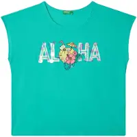 United Colors of Benetton T-Shirt 3I1XC10P0 Grün Regular Fit 122
