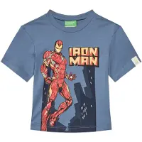 United Colors of Benetton T-Shirt 35RYG10I1 Blau Regular Fit 82
