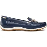 Geox Damen D Vega Moc B Mokassins , Blue Skin , 38 EU