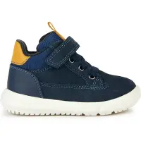 Geox Komfortable Stiefelette Schnürschuhe für Baby - Jungen B365DA 022ME CF42Q Blau