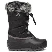 Kamik NF4442CBLK Kinder Winter-Schneeschuhe aus Kunststoff in Schwarz