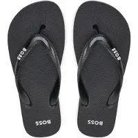 BOSS In Italien gefertigte Flip-Flops mit kontrastfarbenem Logo-Detail Grösse 39/40