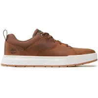 Timberland Mens Low Lace UP Sneaker medium brown 8