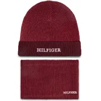 Tommy Hilfiger Set Mütze und Loop-Schal AU0AU01938 Rot