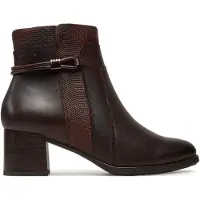 Tamaris Damenschuhe Stiefeletten Reißverschluss Braun Freizeit