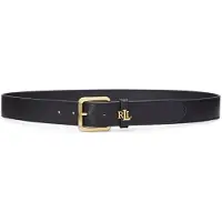 Ralph Lauren für Herren. 412968765001 Ledergürtel mit schwarzer Logoschnalle (M), Lässig