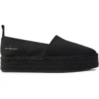 Calvin Klein Jeans Espadrilles Platform Espadrille Mix Ml Mtl YW0YW01622 Schwarz 37