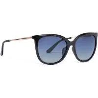 GUESS GU00150-H Unisex-Sonnenbrille Vollrand Quadratisch Kunststoff-Gestell, schwarz