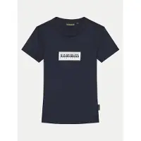 Napapijri T-Shirt Chamois NP0A4HYL S Dunkelblau Regular Fit