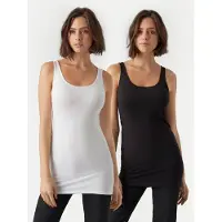 Vero Moda Tanktop "VMMAXI MY SOFT LONG TANK TOP 2-PACK" Packung, 2 Stk.