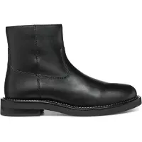 Geox Stiefelette SERILDA, Glattleder, Schwarz, Damen