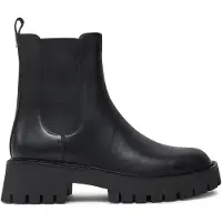 Michael Kors für Damen. 40F4ASFE6L Leder-Stiefeletten Asher schwarz (40), 3 bis 5 cm, Keine, Lässig