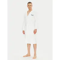 Emporio Armani für Herren. 7M000441_AF14014 Bademantel aus weißem Baumwollfrottee (L), Heimtextilien, Baumwolle