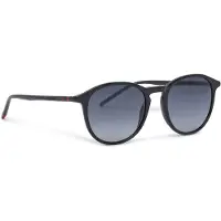 HUGO BOSS Sonnenbrille aus schwarzem Acetat mit röhrenförmigen Metallbügeln Grösse ONESI