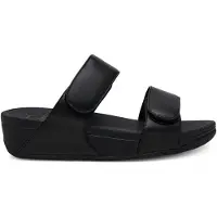 FitFlop Damen Pantoletten Lulu Adjustable Shimmerlux Sides - Zwart - Größe 41