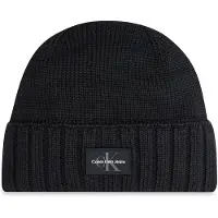 Calvin Klein Jeans Mütze Calvin Klein Mono Logo Patch K50K512463 Schwarz
