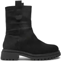 Tamaris Damen Stiefelette Reißverschluss Leder Warmfutter Laschen 1-26813-41, Größe:40 EU, Farbe:Schwarz