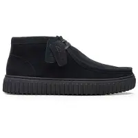 Clarks Originals Herren Schnürschuhe Torhill Hi Heren - Zwart - Größe 42,5