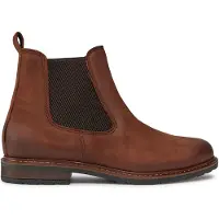 Tamaris Damen Chelsea Boots Stiefeletten Braun Rauleder Textil Größe: 36