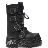 New rock Schnürstiefel M-373-S4 Schwarz 41
