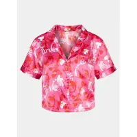 Hunkemoller Pyjama-T-Shirt Peppers 205076 Rosa Relaxed Fit 40