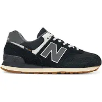 New Balance 574 Wildleder Trainer, Schwarz 42 EU