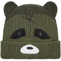 Buff Knitted Hat funn bear fossil *