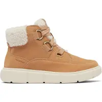 Sorel - Wasserfeste, isolierende Stiefeletten - Explorer III Nw Lace Wp W Tawny Buff Sea Salt für Damen aus Leder - Größe 38 - Braun