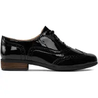 Clarks Hamble Oak Schwarze Lackschuhe