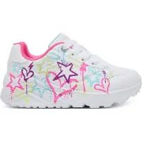 SKECHERS Uno Lite My Drip White/ Neon Multi Größe EU 28