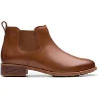 Clarks Havm Top 26178718 4, Stiefeletten, Chelsea Boots in Braun für Damen, Größe 39