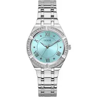 GUESS GW0033L7 Damenuhr Cosmo Stahl/Türkis