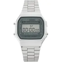 Casio A168WA-3AYES Vintage Digital Uhr Hellgrau Uni