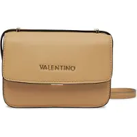Valentino Beige Umhängetasche Damen: Verstellbar, 4 Innentaschen, Druckknopf