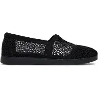 Toms Alpargata Plus black moroccan crochet 37