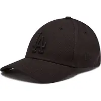 New Era Baseball Cap , Damen, schwarz (schwarz schwarz), Obermaterial: 100% Baumwolle, unifarben, Caps Baseball Cap, mit sportlichem Stil, unifarbenes Design, aus Baumwolle
