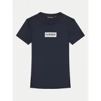Napapijri T-Shirt Chamois NP0A4HYL D Dunkelblau Regular Fit
